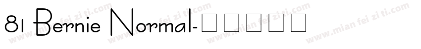 81 Bernie Normal字体转换